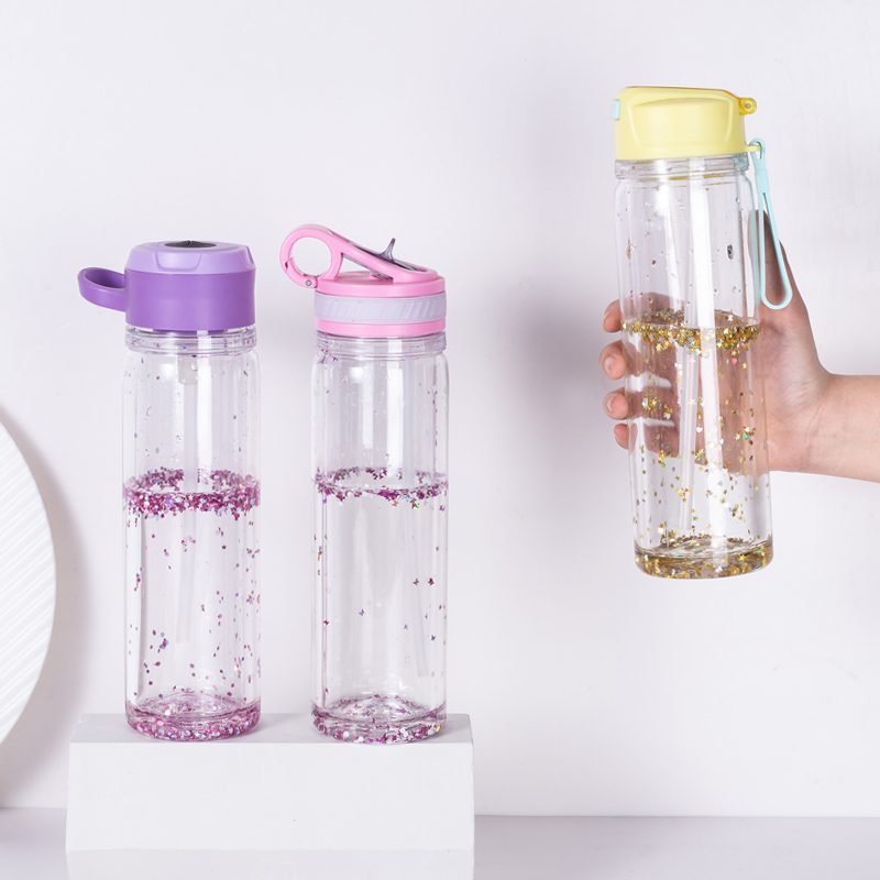 闪光凝胶塑料水瓶 1113GG-550ml