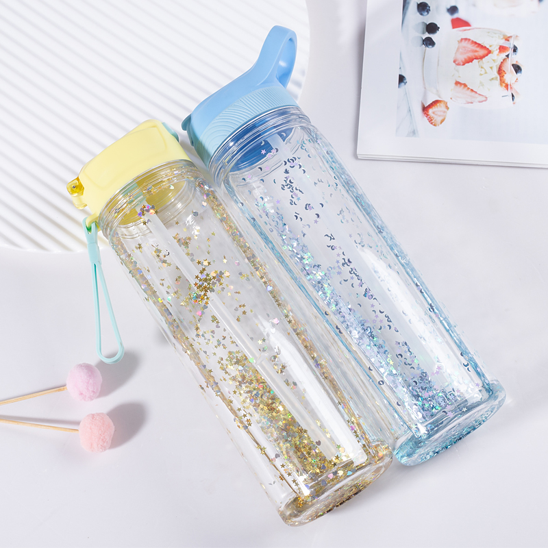 闪光凝胶塑料水瓶 1113GG-550ml