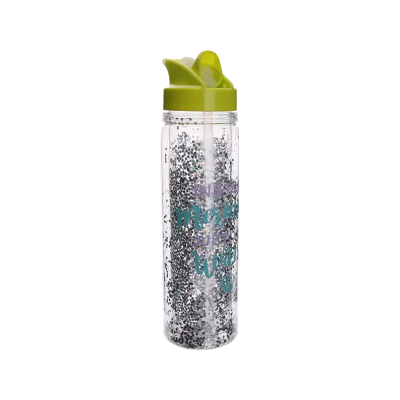 双壁闪光塑料水瓶 S1177B 550ml