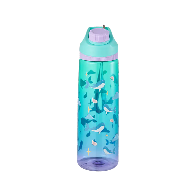 旋转盖塑料水瓶